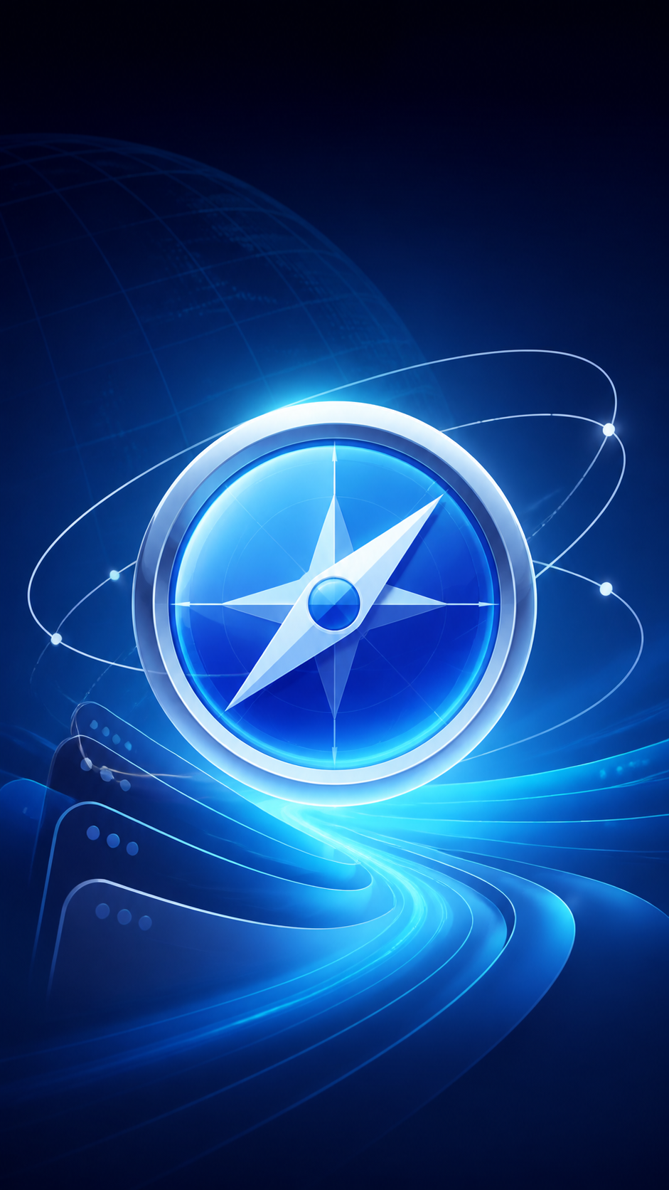 WikBrowser blue compass cover